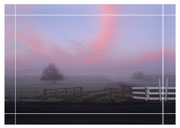 Canvas Art Print Sunrise mirror edge